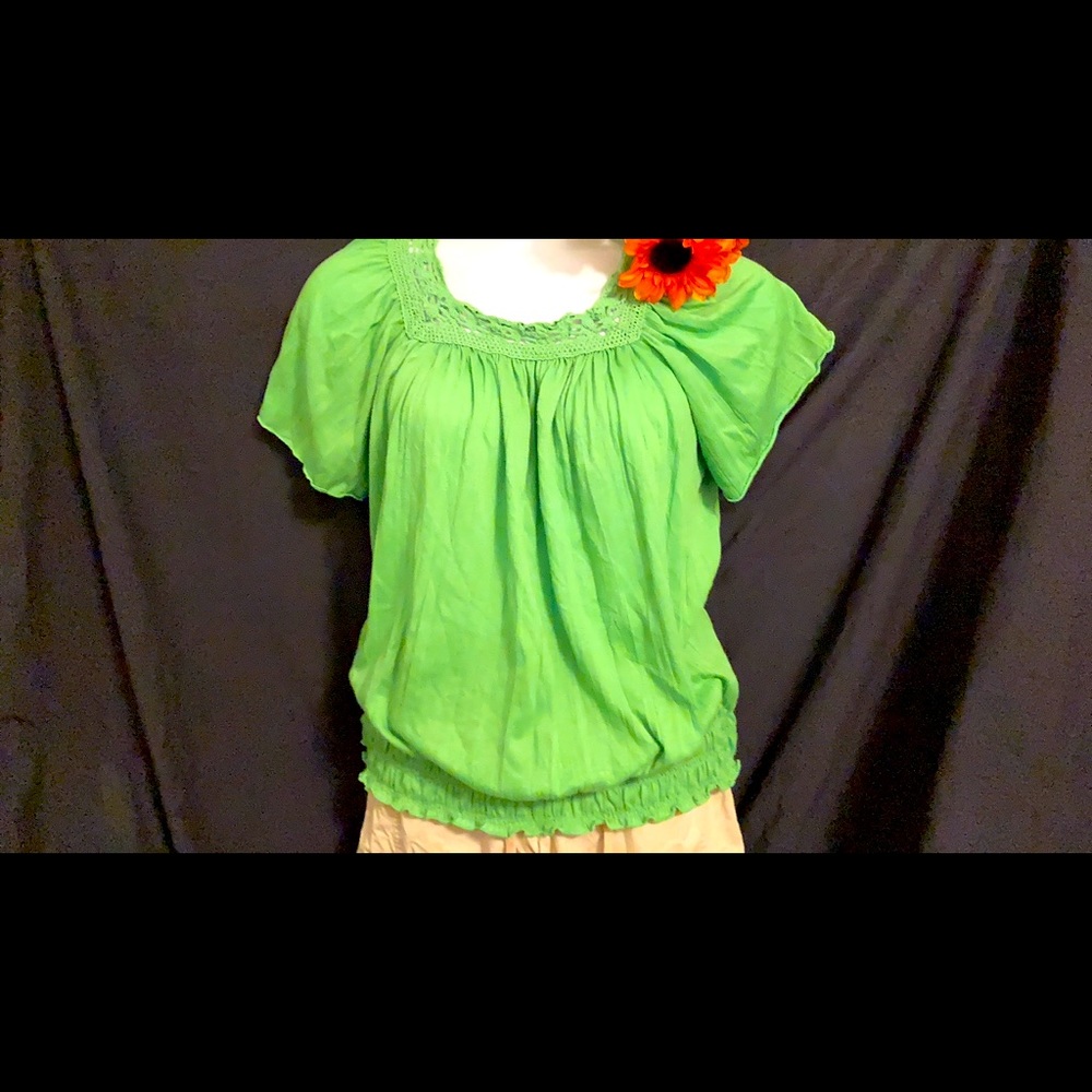 Faded glory lime dress/casual shirt